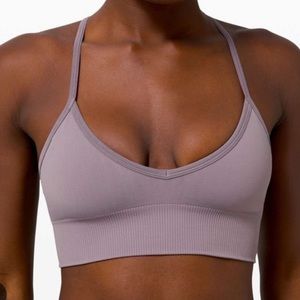 Dusty lilac Lululemon bralette size 4